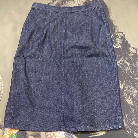 💚Sisley High Waist Denim Skirt.Waist- 26 - Picture 4 of 8